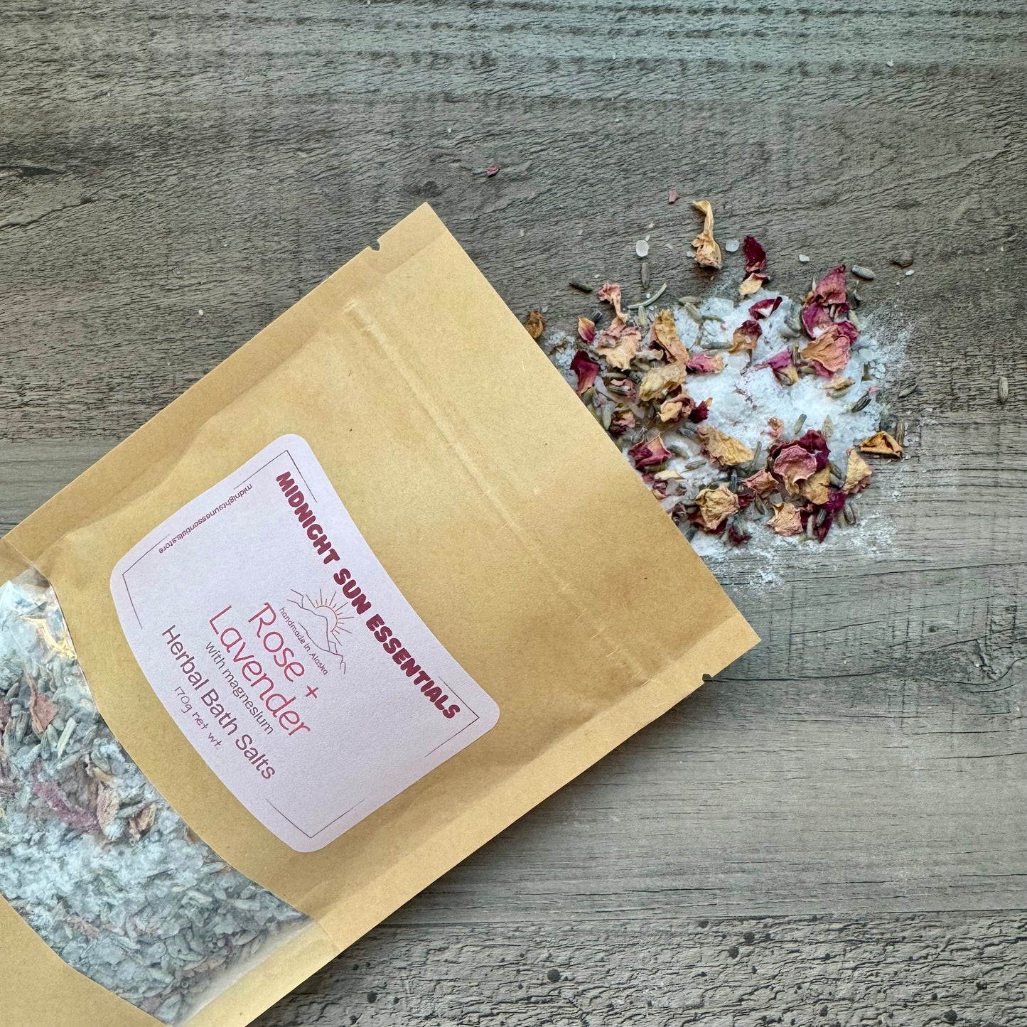 Rose + Lavender Herbal Bath Salts